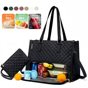 Women's Insulated Lunch Bag in the selected color