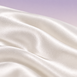 Close-up of smooth mulberry silk